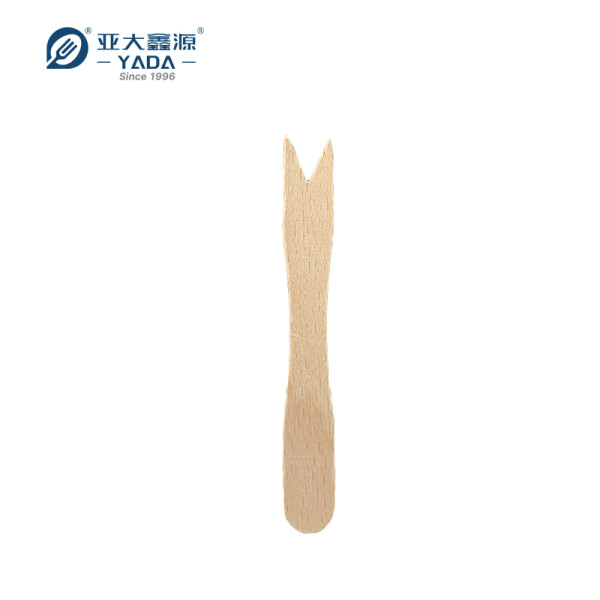Mini tenedores desechables de madera de haya al por mayor | Tenedor de madera de haya para papas fritas | Tenedor de madera para fruta en venta