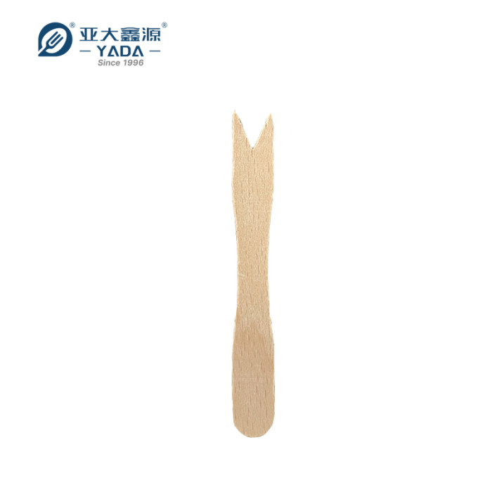 Mini tenedores desechables de madera de haya al por mayor | Tenedor de madera de haya para papas fritas | Tenedor de madera para fruta en venta