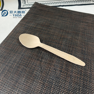 165mm Beech Wood Disposable Spoons Wholesale | Bulk Buy Eco-friendly Sustainable Wooden Spoon YD-A3B