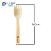 Disposable Wooden Sporks Wholesale | 160mm Birch Wood Spork | Bulk Sale Eco-friendly Spoon-Forks P2