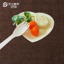 Disposable Wooden Sporks Wholesale | 160mm Birch Wood Spork | Bulk Sale Eco-friendly Spoon-Forks P2