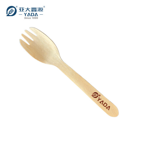 Garfos descartáveis de madeira no atacado | Garfos de madeira de bétula de 160 mm | Colheres e garfos ecológicos em atacado P2