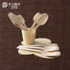 Disposable Wooden Sporks Wholesale | Birch Wood Spoon-Fork | Sale Eco-friendly 140mm Small Sporks P4
