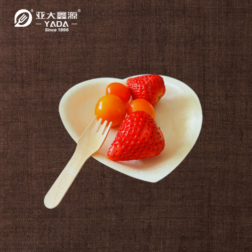 Disposable Wooden Mini Sporks Wholesale | Eco-friendly Birch Wood Spoon-Fork | 75mm Tasting Spork P7
