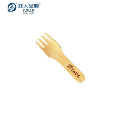 Mini tenedores/cucharas desechables de madera al por mayor | Cuchara-tenedor ecológico de madera de abedul | Cuchara-tenedor de degustación de 75 mm P7