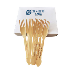 205mm Deep Prong Disposable Wooden Forks Wholesale|FSC-Certificated Birch Wood Disposable Fork YD-LA