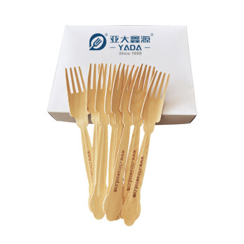 205mm Deep Prong Disposable Wooden Forks Wholesale|FSC-Certificated Birch Wood Disposable Fork YD-LA
