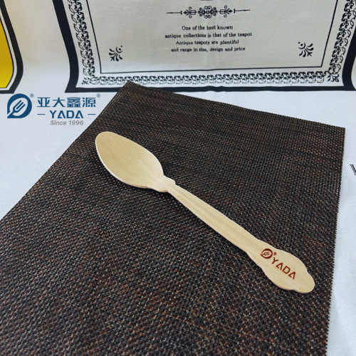 205mm Disposable Wooden Spoons Wholesale | YADA Biodegradable Spoon | Compostable Wooden Spoon YD-LA