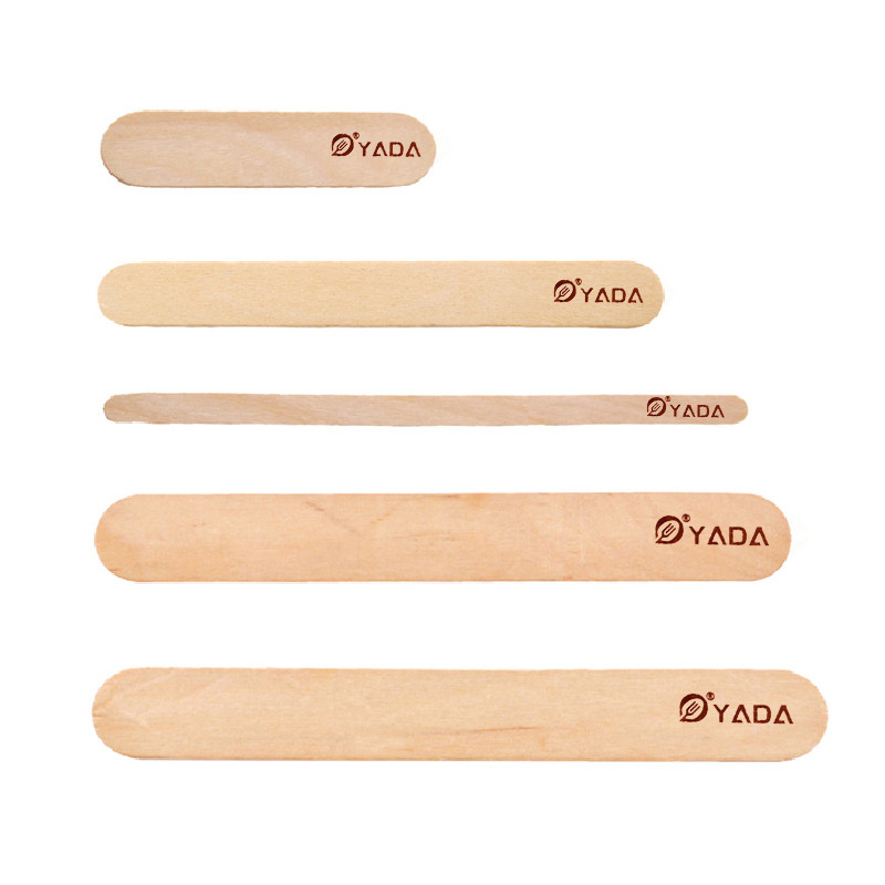Espátulas de madera desechables de marca personalizada