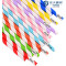 6×200mm Disposable Striped Paper Straws Wholesale | Bulk Sale Multi-Layered Paper Drinking Straws