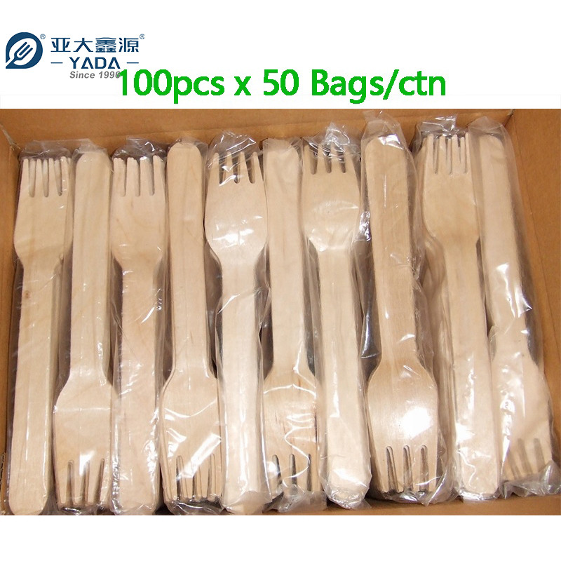 Disposable Wooden Fork, 160mm wooden fork