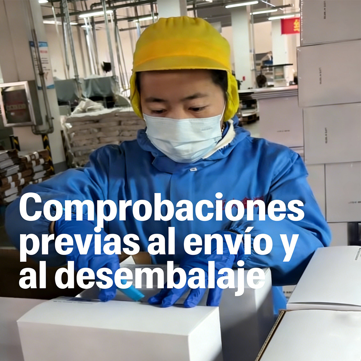 Comprobaciones previas al envío y al desembalaje
