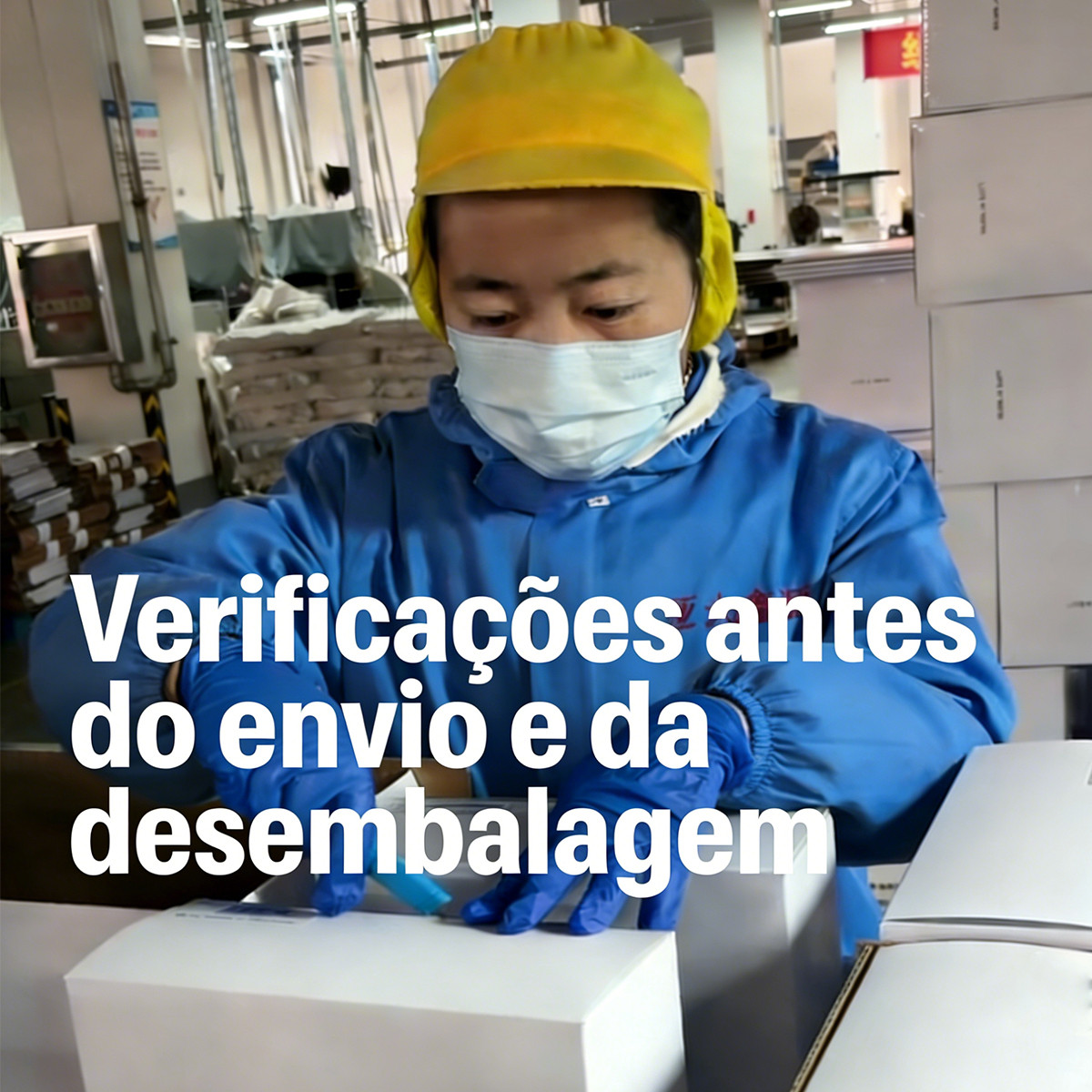 Verificações antes do envio e da desembalagem