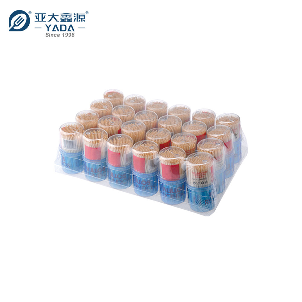 wholesale toothpicks packaging with 24 tubes per shrink wrap restaurant toothpicks supply