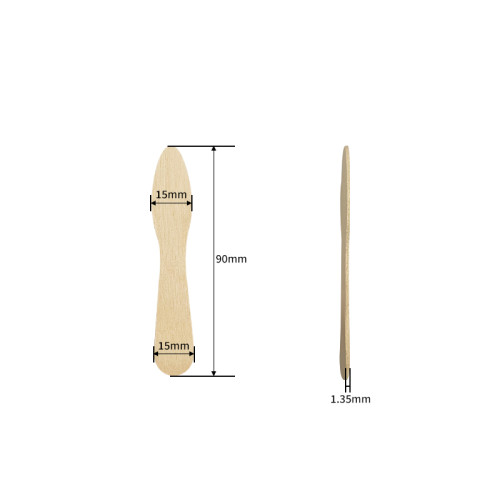 Bulk 90mm Wooden Ice Cream Tasting Spoons | Disposable Eco-Friendly Mini Spoons
