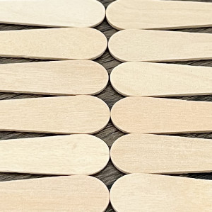 Bulk 90mm Wooden Ice Cream Tasting Spoons | Disposable Eco-Friendly Mini Spoons
