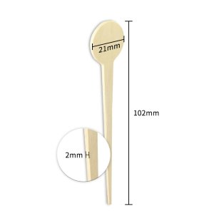Disposable Wooden Chip Forks Wholesale | 102mm Natural Birch Wood Biodegradable Fruit Forks