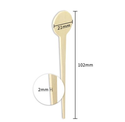 Disposable Wooden Chip Forks Wholesale | 102mm Natural Birch Wood Biodegradable Fruit Forks