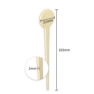 Disposable Wooden Chip Forks Wholesale | 102mm Natural Birch Wood Biodegradable Fruit Forks