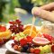 Disposable Wooden Chip Forks Wholesale | 102mm Natural Birch Wood Biodegradable Fruit Forks