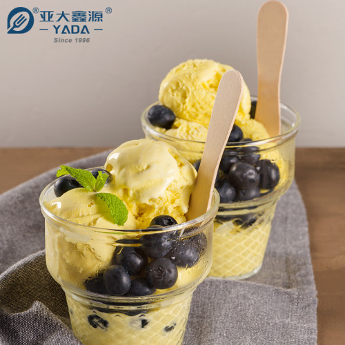94 mm wooden ice cream spoons wholesale for use in ice cream machines