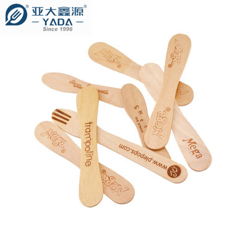 94 mm wooden ice cream spoons wholesale for use in ice cream machines