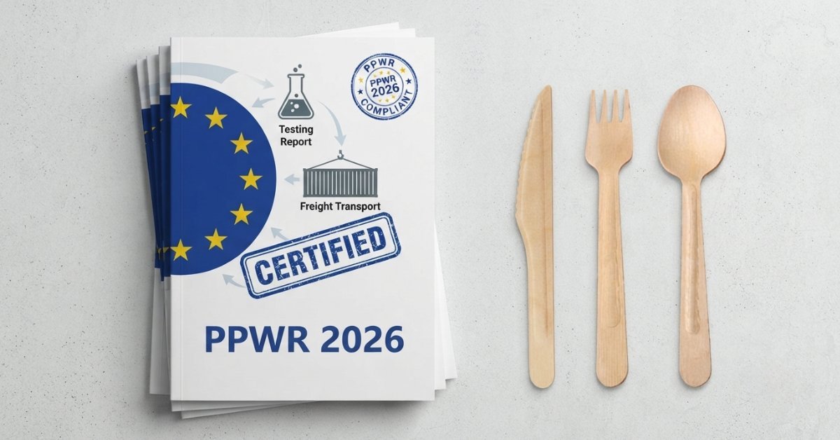 PPWR 2026: Novas Regras para Talheres Descartáveis de Bambu e Madeira