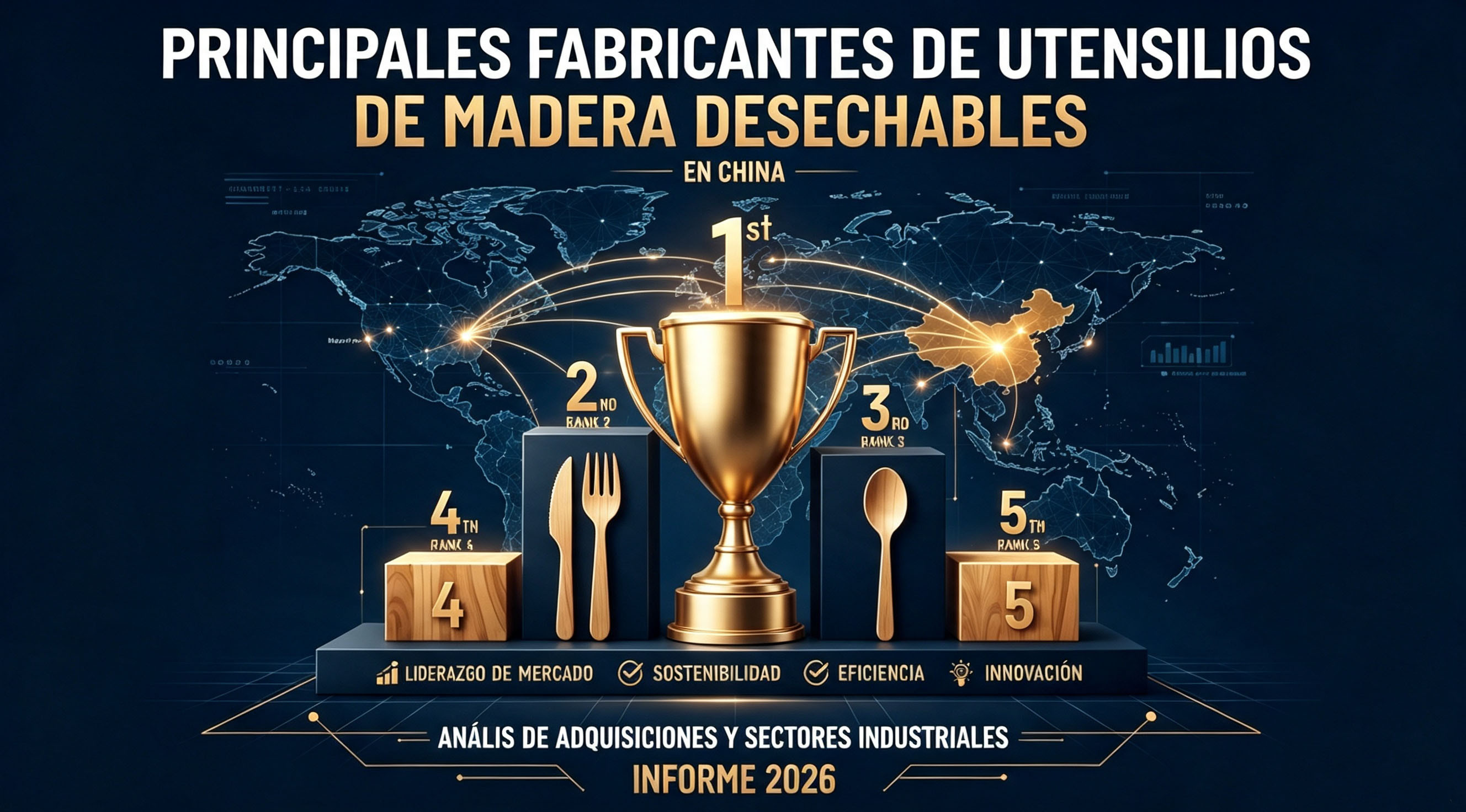 Top 10 Fabricantes de Cubiertos Desechables de Madera en China 2026: Cómo Elegir un Fabricante Fiable
