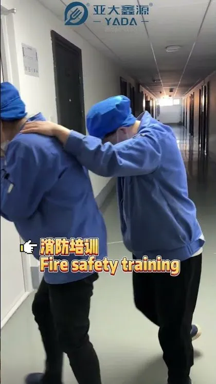 Frame from the YADA employee safety training video
