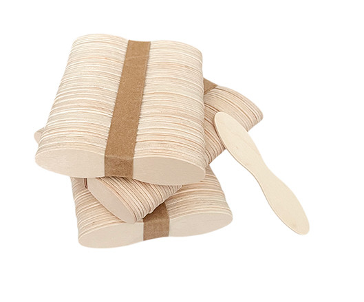 Mini birch wood ice cream spoons wholesale