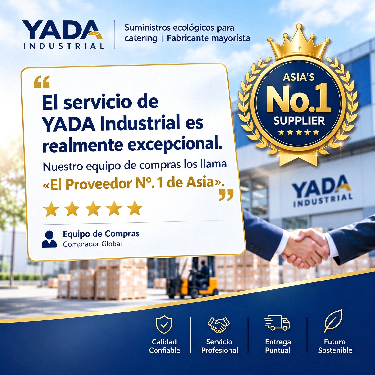 Reseñas Reales de Nuestros Compradores: El Servicio de YADA Industrail Calificado como 