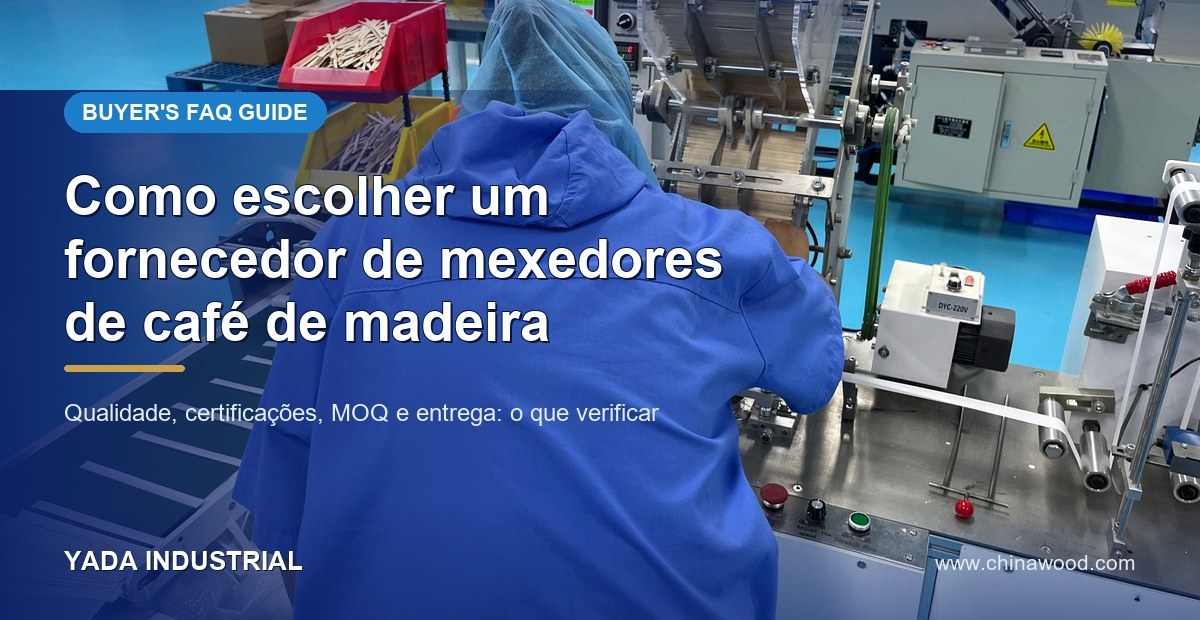 ¿Cómo elegir un proveedor al por mayor de agitadores de café de madera?