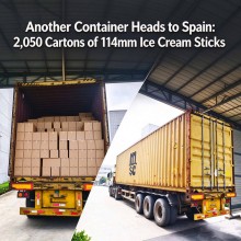 Another Container Heads to Spain: 2,050 Cartons of 114mm Ice Cream Sticks