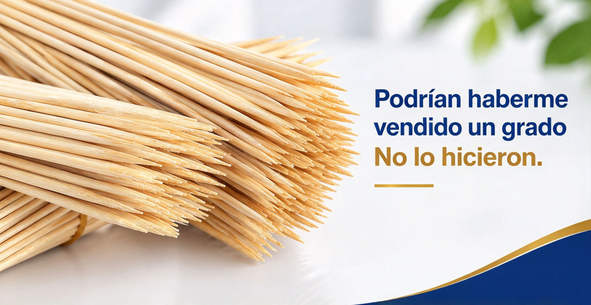 Podrían haberme vendido un grado superior. No lo hicieron.