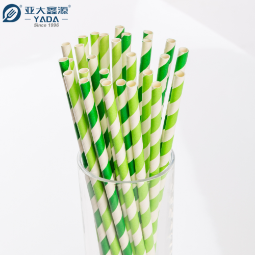 亚大鑫源 6×200mm 一次性条纹纸吸管批发 | 彩色纸吸管批发 | 批量销售多层纸质吸管 | 耐用多层纸质吸管批发 | 环保可生物降解一次性纸吸管