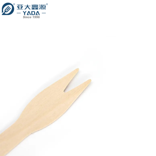 Garfos de madeira para batatas fritas de 85 mm | Garfo de bétula para batatas fritas | Mini garfo descartável para frutas em atacado