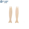 95mm Fish-shaped Wooden Chip Forks Wholesale | Birch Wood French Fry Forks | Wooden Mini Fruit Forks