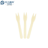 120mm Disposable Wooden Chip Forks Wholesale | Bulk Eco-friendly Biodegradable Fruit Forks for Party