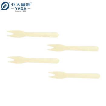 120mm Disposable Wooden Chip Forks Wholesale | Bulk Eco-friendly Biodegradable Fruit Forks for Party