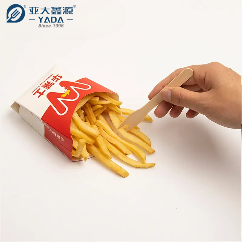 Bulk Sale Disposable Wooden French Fry Forks