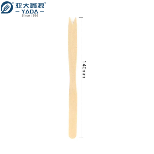 140mm Disposable Wooden Chip Forks Wholesale | Bulk Sale Eco-friendly Food Grade Wooden Fruit Forks