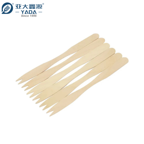 140mm Disposable Wooden Chip Forks Wholesale | Bulk Sale Eco-friendly Food Grade Wooden Fruit Forks