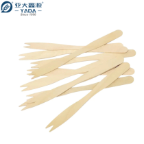 140mm Disposable Wooden Chip Forks Wholesale | Bulk Sale Eco-friendly Food Grade Wooden Fruit Forks