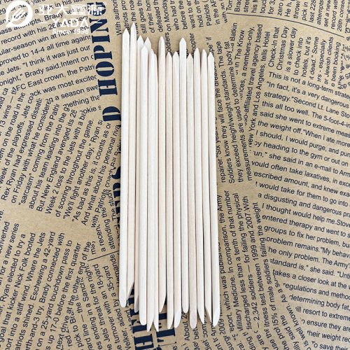 5.91"Palillos de manicura de madera de doble punta de 150mm | Herramientas de uñas desechables ecológicas para profesionales de la belleza | Precios al por mayor al por mayor | Soluciones de embalaje personalizadas disponibles