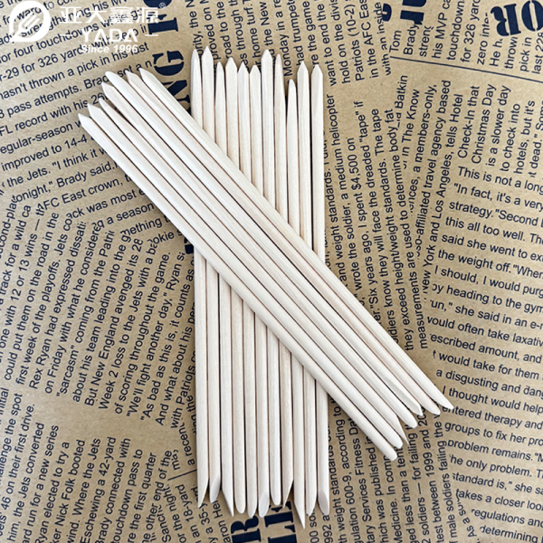 150mm Double-ended Wooden Manicure Sticks | Eco-Friendly Disposable Nail Tools | OEM Available