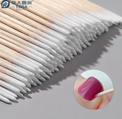 YADA 65mm Disposable Wooden Cotton Swab Manicure Sticks | Birch Single-tip Cotton Sticks for Manicure | Beauty, Make-up