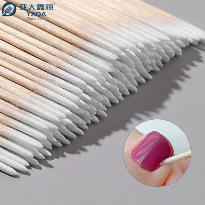 YADA 65mm Disposable Wooden Cotton Swab Manicure Sticks | Birch Single-tip Cotton Sticks for Manicure | Beauty, Make-up