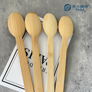 Colheres de bambu descartáveis de 170 mm por atacado pela YADA | Suprimentos de talheres ecológicos | Serviços OEM e ODM oferecidos | Logotipo personalizado e opções de pacote disponíveis