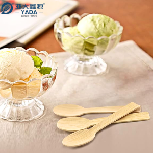 Disposable Bamboo Spoons Wholesale | YADA Eco-friendly Bamboo Spoon 110mm|Bamboo Ice Cream Spoon| Perfect for Bulk Orders | OEM & ODM Services | Custom Branding & Packaging Solutions Available