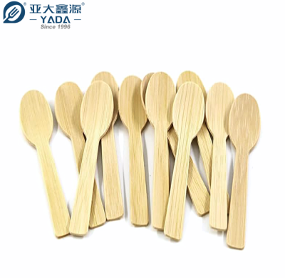 Mayorista Cucharas de Bambú Desechables | YADA Cucharas de Bambú Ecológicas de 110mm para Helados | Disponible OEM y ODM | Logotipo Personalizado y Opciones de Embalaje | Ideal para Restaurantes, Eventos y Servicios de Alimentación